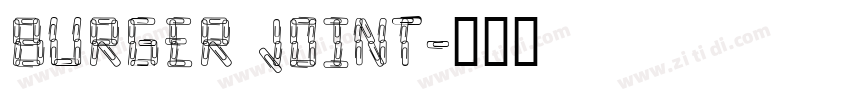 Burger Joint字体转换